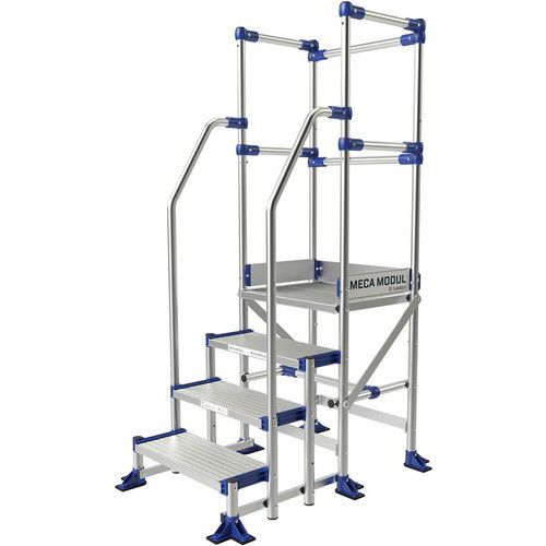 Meca Modul Plate-forme 4 Marches Lg 05m - 3 Gc - 2 Rampes