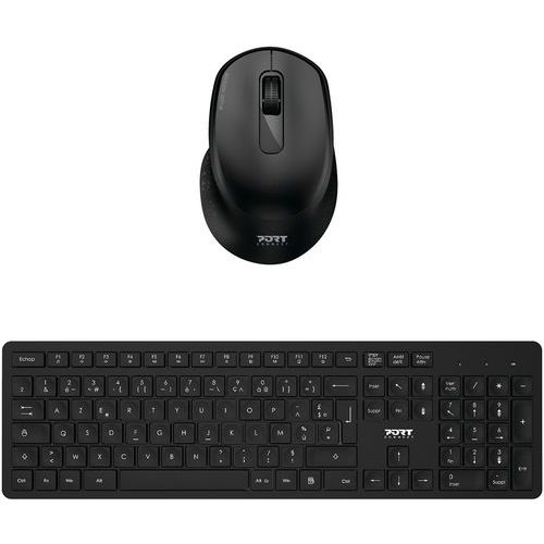 Pack clavier/souris sans fil - Port connect Pack clavier/souris sans fil - Port connect