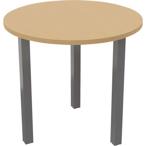 Table Réunion Arche Ã˜ 80 Cm 3 Pieds Hêtre / Alu