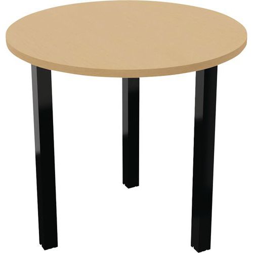 Table Réunion Arche Ã˜ 80 Cm 3 Pieds Hêtre / Noir