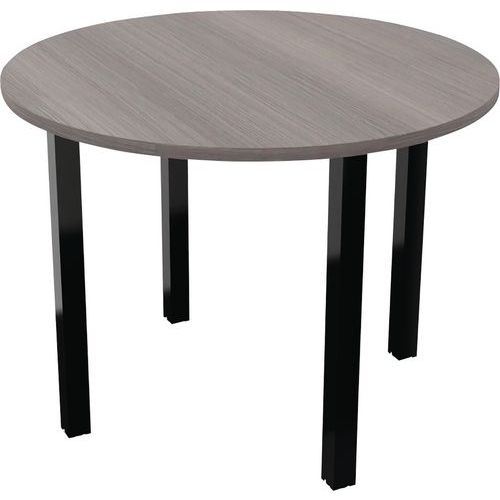Table Réunion Arche Ã˜ 80 Cm 3 Pieds Cèdre / Noir
