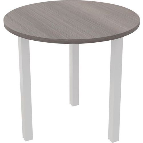 Table Réunion Arche Ã˜ 80 Cm 3 Pieds Cèdre / Blanc