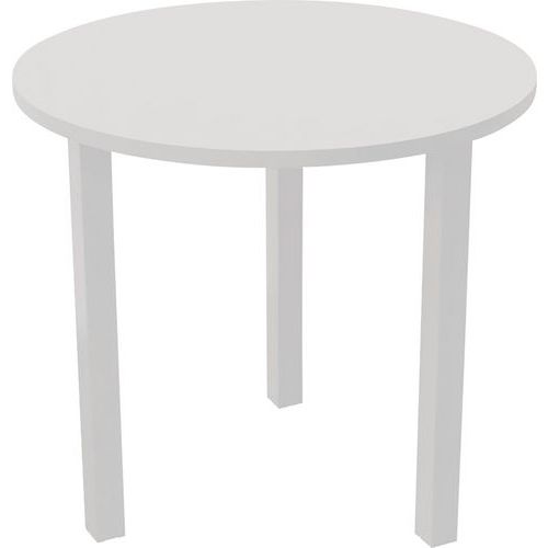 Table Réunion Arche Ã˜ 80 Cm 3 Pieds Blanc / Blanc