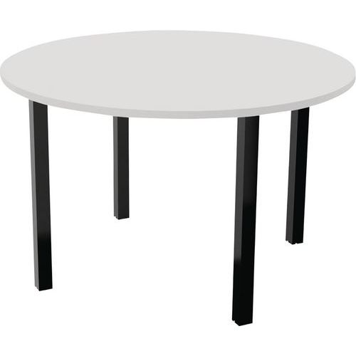 Table Réunion Arche Ã˜ 120 Cm 4 Pieds Blanc / Noir