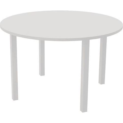 Table Réunion Arche Ã˜ 120 Cm 4 Pieds Blanc / Blanc