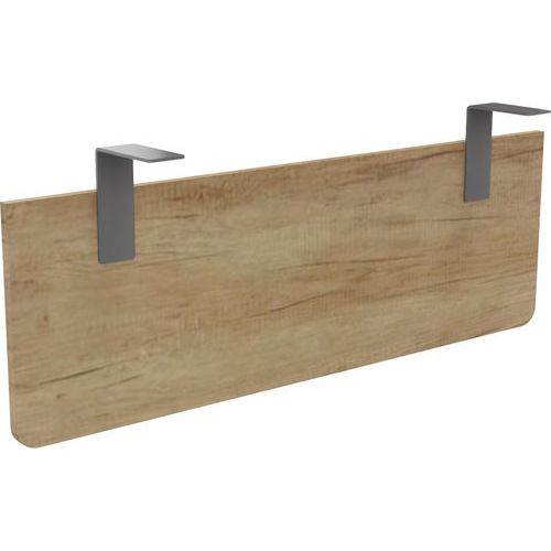 Voile De Fond P/ Bureau Largeur 120 Chêne Vieilli Equerre Alu