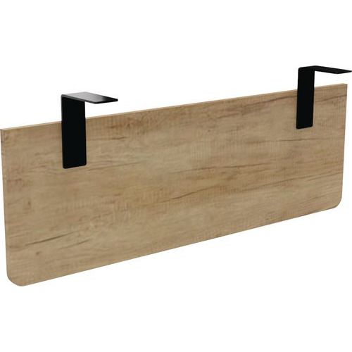 Voile De Fond P/ Bureau Largeur 120 Chêne Vieilli Equerre Noire