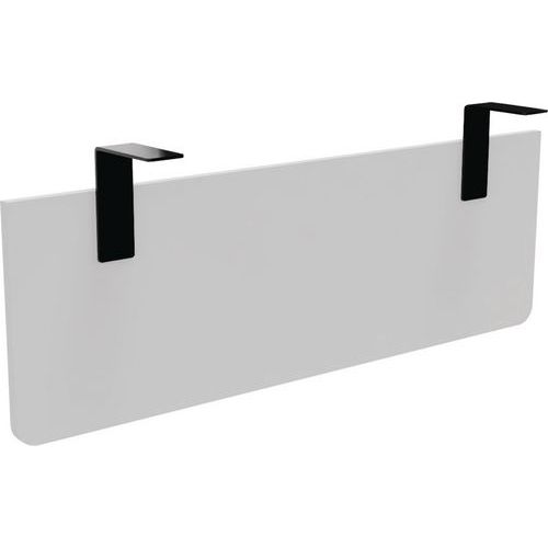 Voile De Fond Pour Bureau Largeur 120 Blanc Equerre Noire