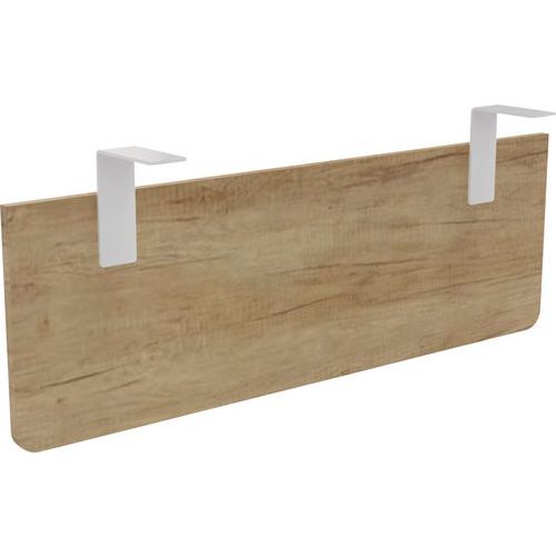 Voile De Fond P/ Bureau Largeur 120 Chêne Vieilli Equerre Blanche