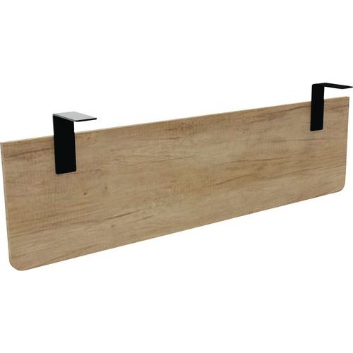 Voile De Fond P/ Bureau Largeur 140 Chêne Vieilli Equerre Noire