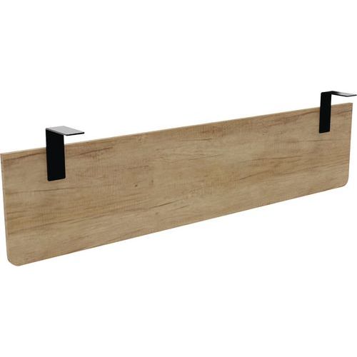 Voile De Fond P/ Bureau Largeur 160 Chêne Vieilli Equerre Noire