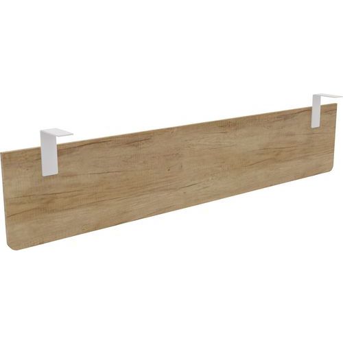 Voile De Fond P/ Bureau Largeur 180 Chêne Vieilli Equerre Blanche