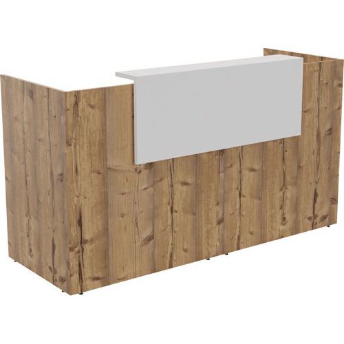 Banque D'accueil Filia + 2 M Blanc/chêne Brut