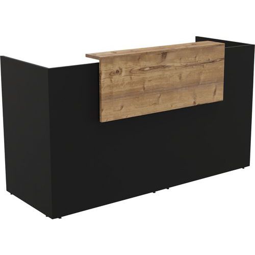 Banque D'accueil Filia + 2 M Chêne Brut/noir