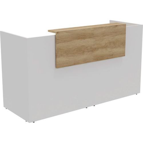 Banque D'accueil Filia + 2 M Chêne Vieilli/blanc