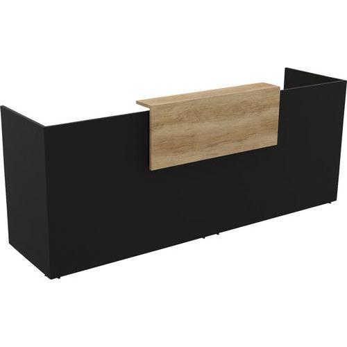 Banque D'accueil Filia + 28 M Chêne Vieilli/noir