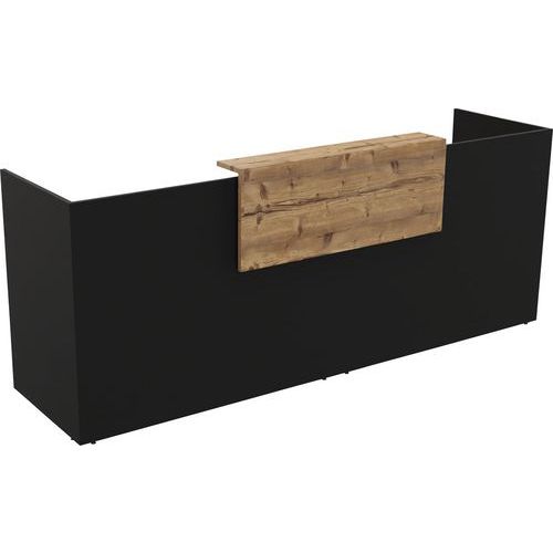 Banque D'accueil Filia + 28 M Chêne Brut/noir