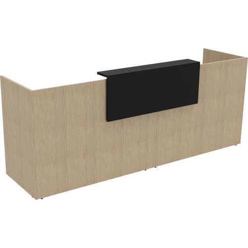 Banque D'accueil Filia + 28 M Noir/chêne Fil