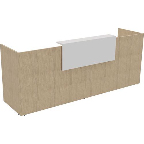 Banque D'accueil Filia + 28 M Blanc/chêne Fil