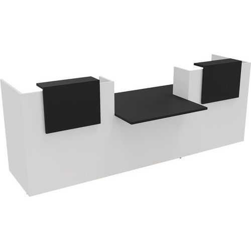 Banque D'accueil Filia + Pmr Centré 3 M Noir/blanc