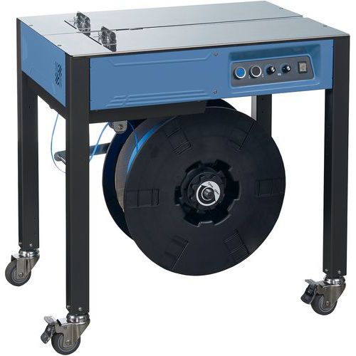 Manutan Expert - Cercleuse semi-automatique EXS-303 - 53 kg - Pour feuillard 5-15.5 mm - Tension 1-55 kg - 3 ans garantie
