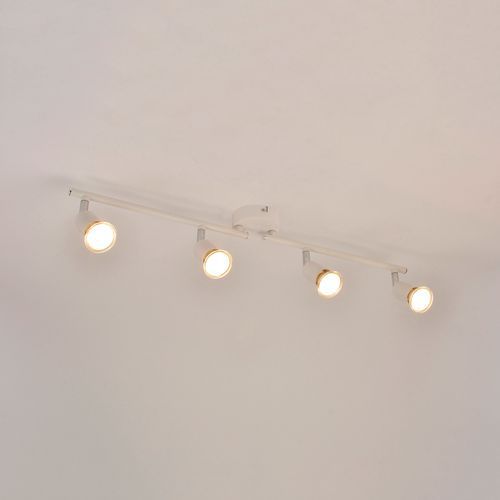 Spot Base Ronde Andy En Métal 4 Lumières Blanc