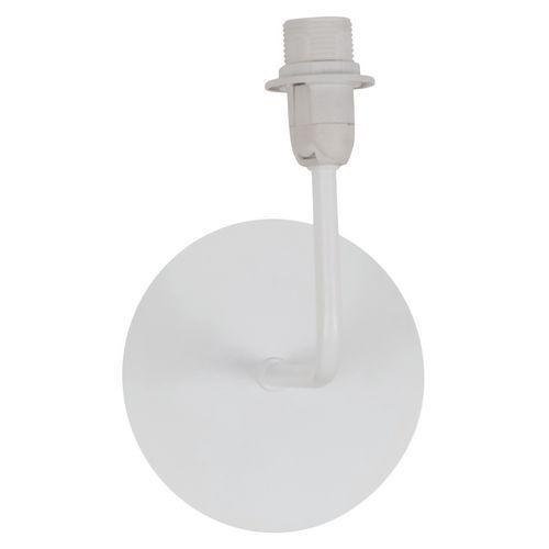 Applique Ronde En Métal Blanc