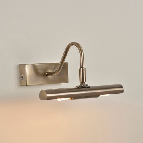 Applique 2 Lumières Base Rectangulaire En Métal Laiton Brossé