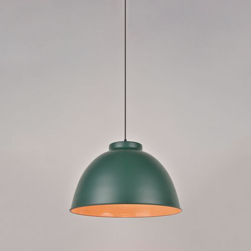 Suspension Dôme En Métal Dock Vert Bistro