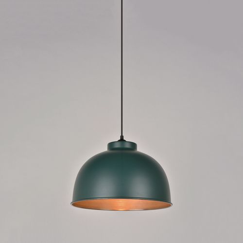 Suspension Dôme En Métal Littke Dock Vert Bistro