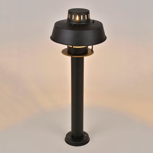 Potelet En Acier Inoxydable Diffuseur En Verre Transparent Noir