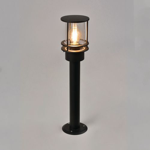 Borne Structure En Acier Diffuseur En Plastique Noir