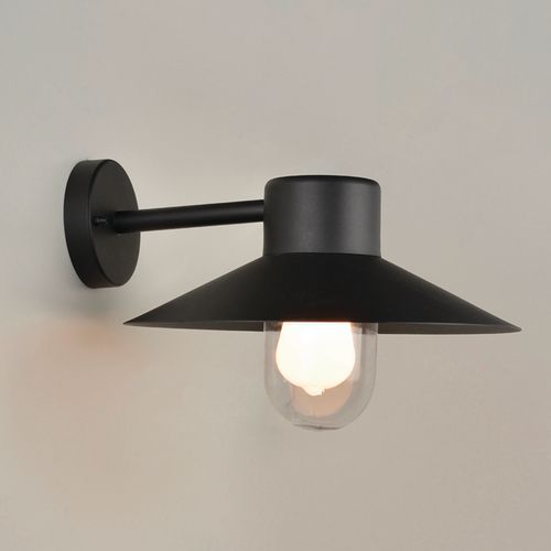 Applique En Acier Inoxydable Globe En Verre Noir