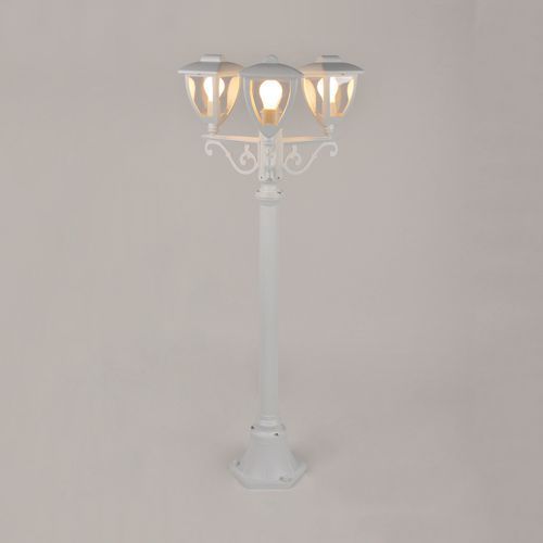 Lampadaire 3 Lumières En Aluminium Diffuseur Polycarbonate Blanc