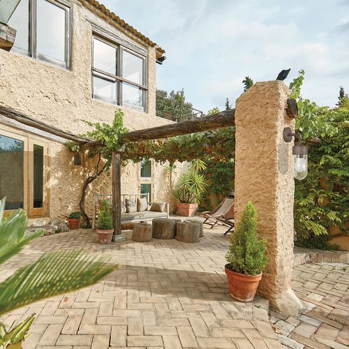 Applique En Acier Globe En Verre Costa Rouille