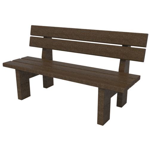 Banc Madrid Maternelle 120 Cm - Marron/marron