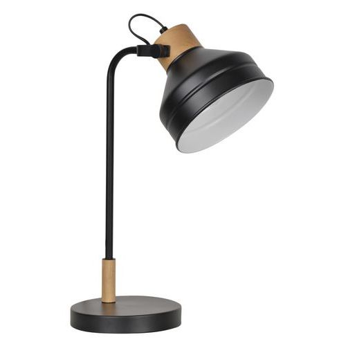 Lampe Base Ronde Et Et Abat-jour En Métal Noir