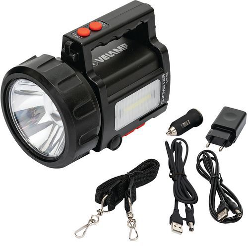 Kit Projecteur Led 10w 735lm+ Lanterne Latérale + Powerbank