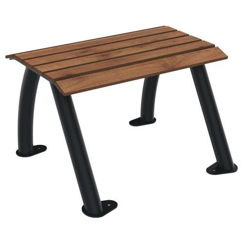 Banquette Sydney 1 Place Lames Pin Tyrol/métal Gris 7016