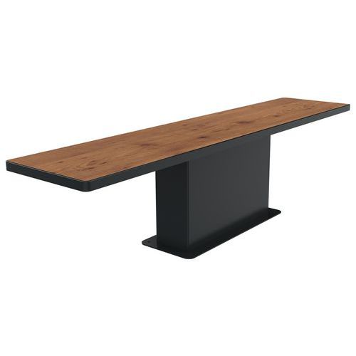 Banquette Louxor 1.80 M Pin Tyrol/métal Gris 7016