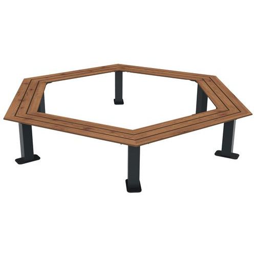 Tour D'arbre Madrid Effet Lames Pin Tyrol/métal Gris 7016