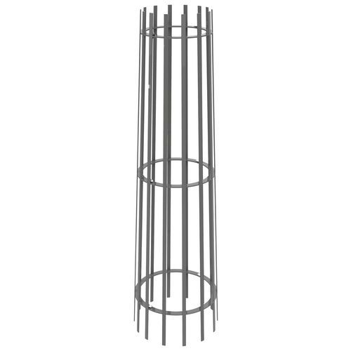 Corset D'arbre Hauteur 1.80 M Métal Plat Gris 9006