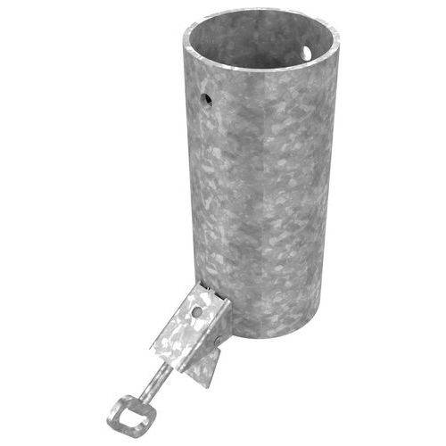 Buton Design - Fourreau d'amovibilité pour potelets/barrières - Galvanisé - Acier - 25 cm - Fixation par tiges filetées