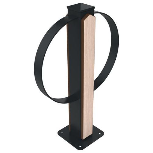 Support-vélos Cyclea Double Chêne Cl/métal Gris 7016 Platine