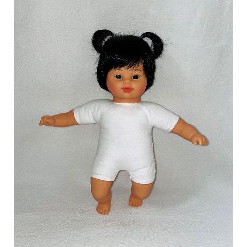 Bébé asiatique fille corps souple avec cheveux thumbnail image 1