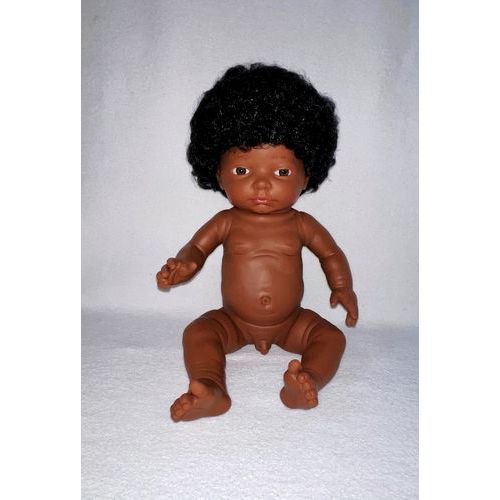 Bébé africain garçon avec cheveux thumbnail image 1