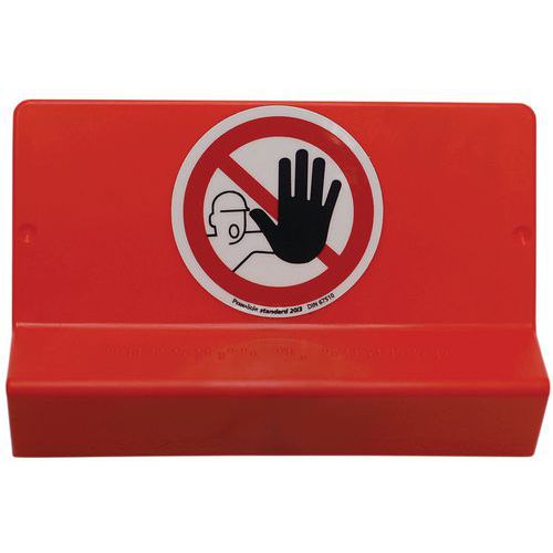 Wattelez - Panneau Interdiction Braille Défense d'entrer - ABS Adhésif 100x150mm - Accessibilité Handicapés