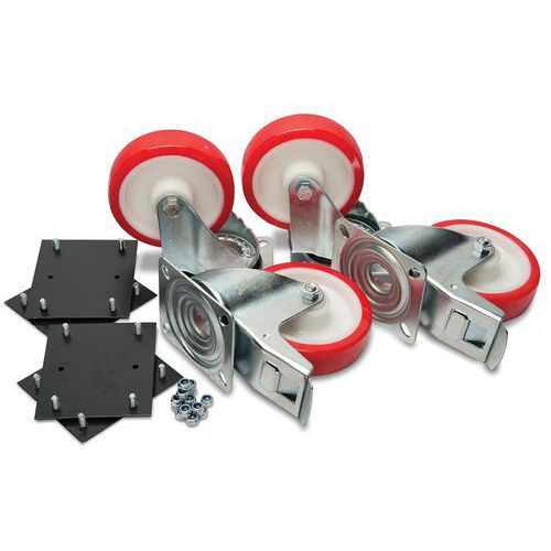 Roulettes Ultra Robustres 6 Pouces Et Kit De Fixation