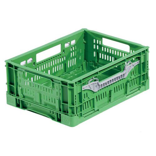 Bekuplast - Bac pliant ajouré 14L Vert - Polypropylène - Usage alimentaire - Recyclable