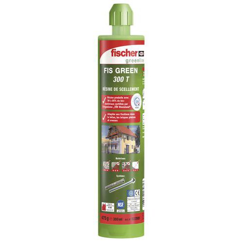 Résine FIS Green - Carton de 12 cartouches - Fischer Résine FIS Green - Carton de 12 cartouches - Fischer